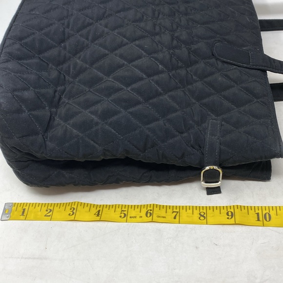 Vera Bradley Black Quilted Work Tote Bag - Picture 11 of 11